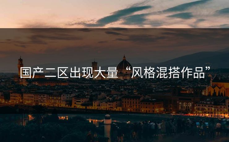 国产二区出现大量“风格混搭作品”